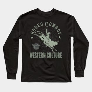 Rodeo Cowboy Western Style Long Sleeve T-Shirt